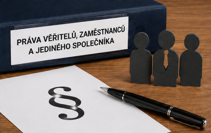 Upozornění pro věřitele, zaměstnance a jediného společníka osoby zúčastněné na přeměně na jejich práva podle Zákona o přeměnách