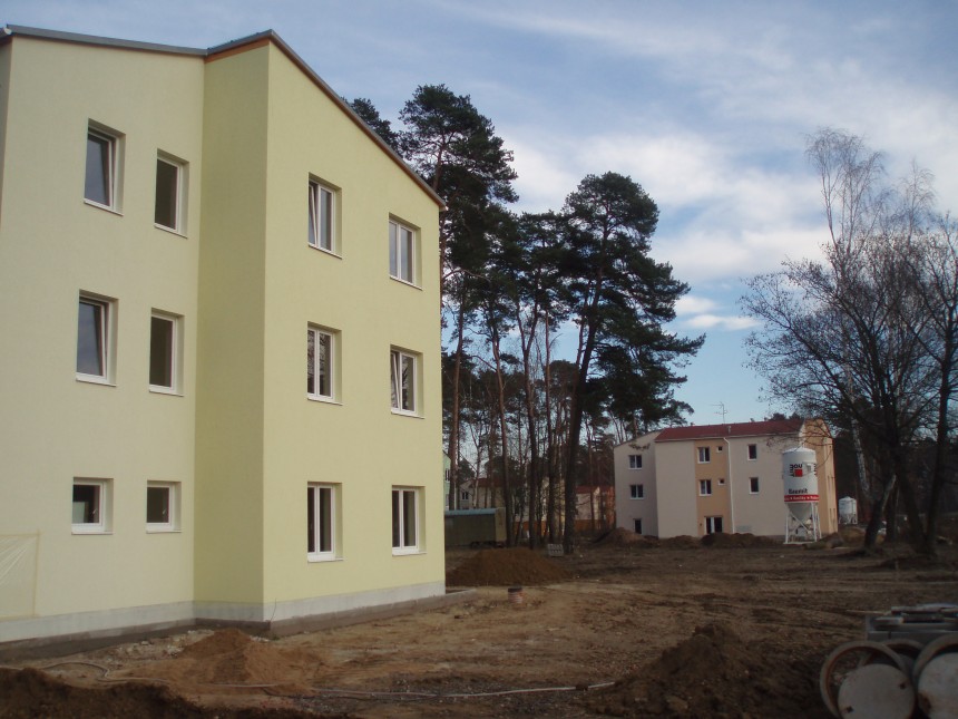 Výstavba byt. domů Luštěnice